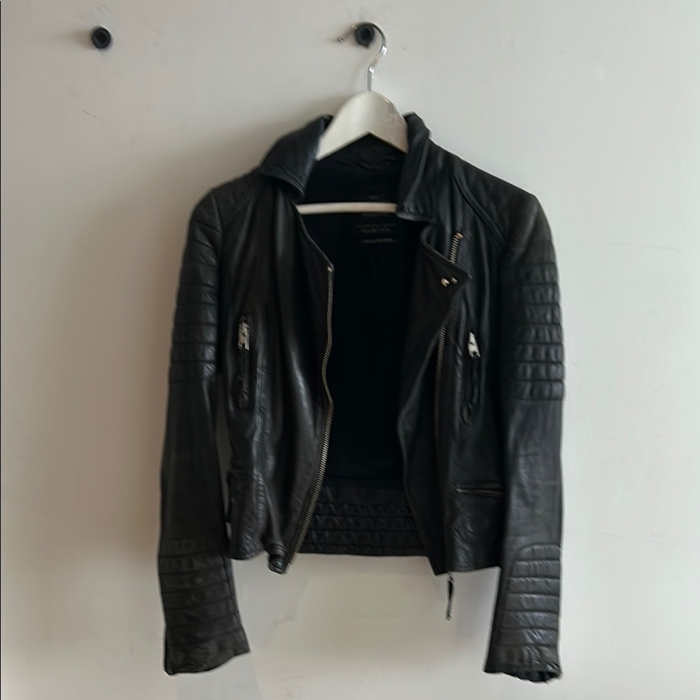 All Saint Black Leather Jacket